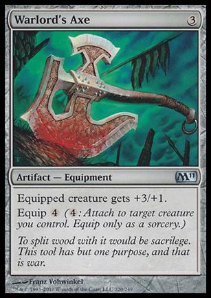 Magic the Gathering: 2011 Core Set (Base Set) card 220 Warlord's Axe