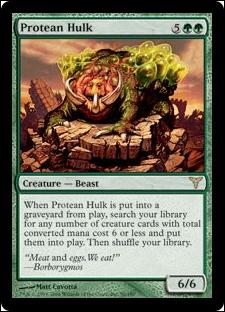 Magic the Gathering: Dissension (Base Set) card 90 Protean Hulk