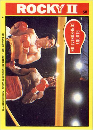 Rocky II (Base Set) card 58 Bloody Confrontation