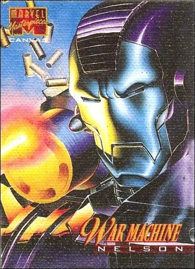 1995 Marvel Masterpieces (Canvas Subset) card 22 War Machine