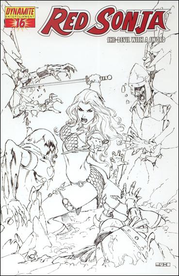 Red Sonja (2005) issue 16-F Mel Rubi 1:15 Sketch Cover