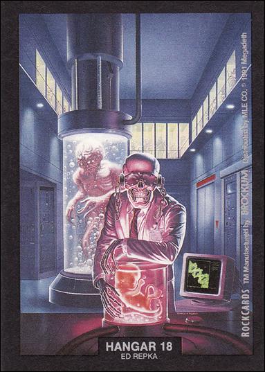 Rock Cards (Artwork Stick-on Subset) card nn-7 Hangar 18 - Ed Repka