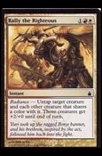 Magic the Gathering: Ravnica (Base Set)  card 222 Rally the Righteous
