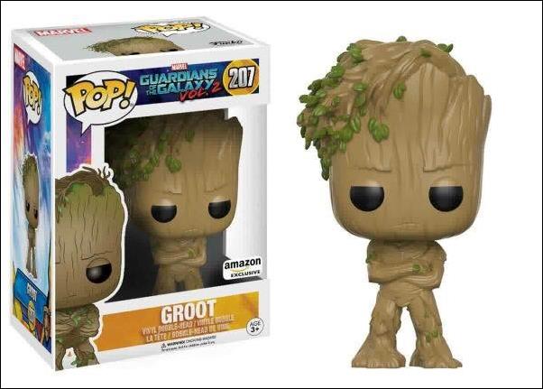 POP! Marvel figure 207-B Groot Swept Hair (Amazon Exclusive)