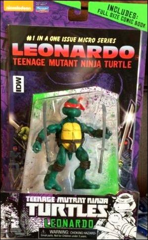 Teenage Mutant Ninja Turtles (2012) figure 47-B Original Comic Book Leonardo with Comic