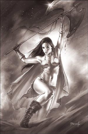 Red Sonja: Black White Red issue 5-H Lucio Parrillo 1:11 Black & White Virgin Cover