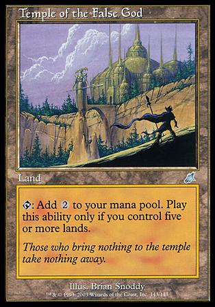 Magic the Gathering: Scourge (Base Set) card 143 Temple of the False God