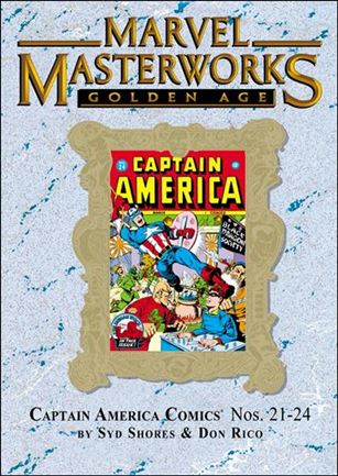 Marvel Masterworks: Golden Age Captain America issue 6-B Marble Dust Jacket Vol 189