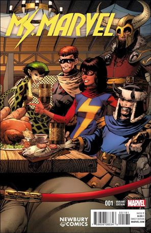 Ms. Marvel (2016) issue 1-H Chris Stevens Newbury Comics Cover