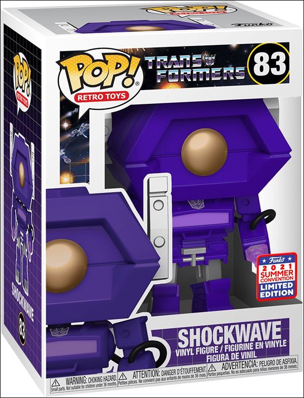 POP! Retro Toys figure 83-B Shockwave Summer Convention Exclusive