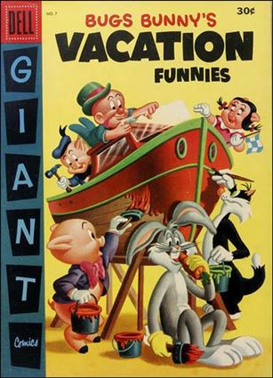 Bugs Bunny's Vacation Funnies issue 7-B 30 Cent Cover