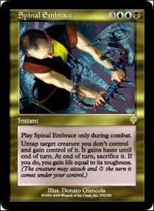 Magic the Gathering: Invasion (Base Set) card 276 Spinal Embrace