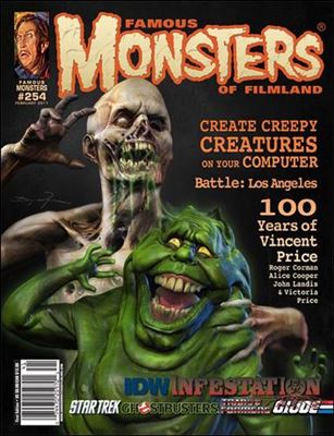 Famous Monsters of Filmland issue 254-C Infestation Newsstand Cover