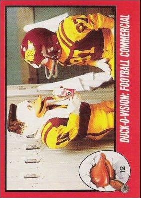 Howard the Duck (Movie) (Base Set) card 12 Duck-O-Vision: Football Commercial