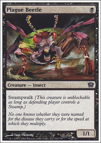 Magic the Gathering: 9th Edition (Base Set) card 154 Plague Beetle