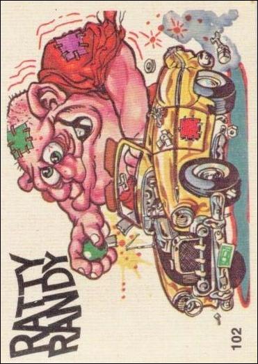 Oddest Odd Rods (Base Set) card 102 Ratty Randy (Fan Art on Back)