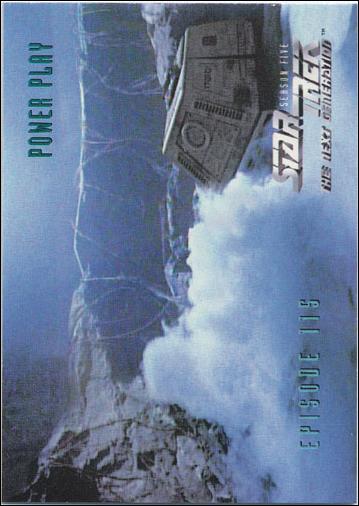 Star Trek: The Next Generation - The Episode Collection Season Five (Base Set) card 472 Power Play, Episode 115A