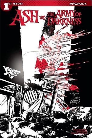 Ash vs. the Army of Darkness issue 1-H Pasquale Qualano 1:40 Black and White Cover