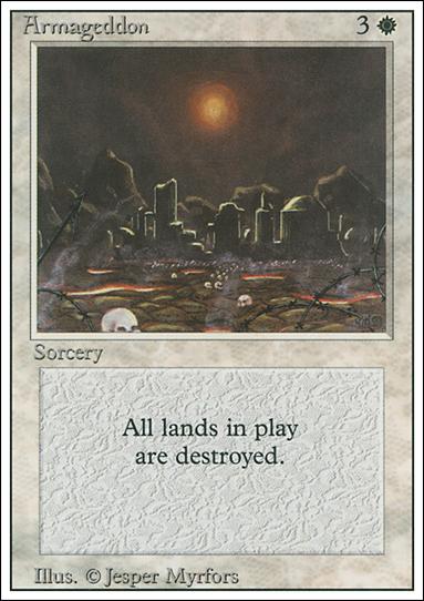 Magic the Gathering: Revised (Base Set) card 2 Armageddon