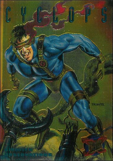 1995 Fleer Ultra X-Men (Sinister Observations Subset) card 3 Cyclops
