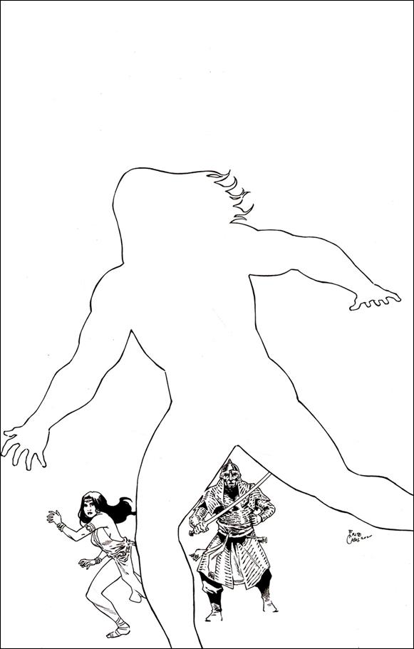 Cimmerian: Iron Shadows in the Moon issue 1-J Fritz Casas 1:50 Black & White Cover