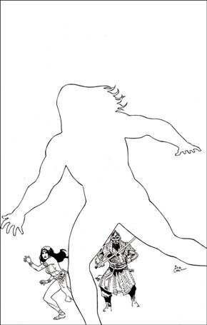 Cimmerian: Iron Shadows in the Moon issue 1-J Fritz Casas 1:50 Black & White Cover