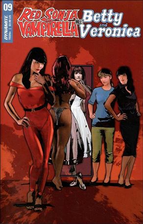 Red Sonja and Vampirella Meet Betty and Veronica issue 9-E Cat Staggs Cover