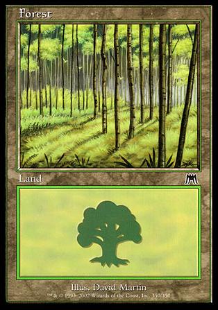 Magic the Gathering: Onslaught (Base Set) card 350 Forest