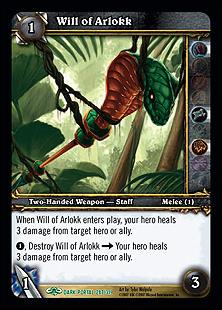 World of Warcraft: Through the Dark Portal (Base Set) card 287 Will of Arlokk