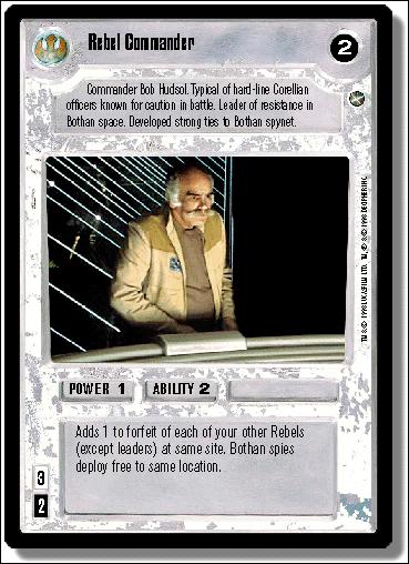 Star Wars: A New Hope Limited (Base Set) card 101 Rebel Commander