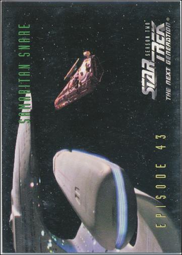 Star Trek: The Next Generation - The Episode Collection Season Two (Base Set) card 184 Samaritan Snare, Episode 43A