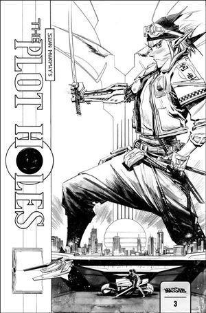 Plot Holes issue 3-E Sean Gordon Murphy B&W Cover