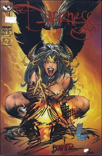 Darkness (1996) issue 25-E Jay Company COA (Signed/Rmkd by Joe Benitez) 1/100
