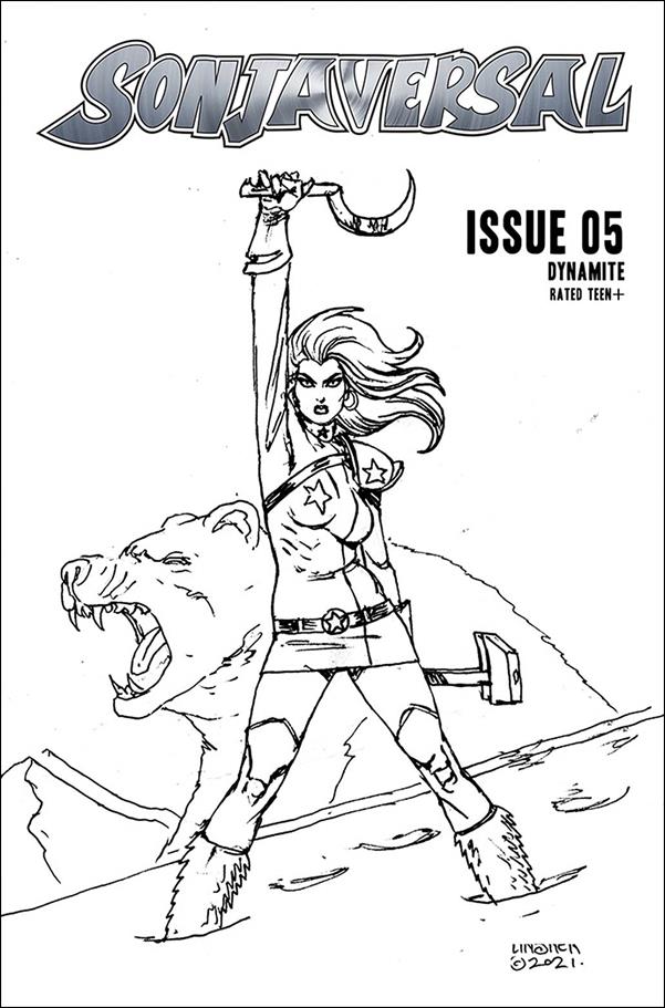 Sonjaversal issue 5-P Joseph Michael Linsner 1:20 Black & White Cover
