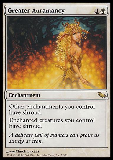 Magic the Gathering: Shadowmoor (Base Set) card 7 Greater Auramancy