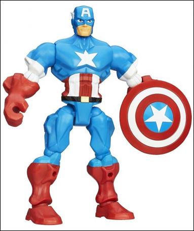 Marvel Super Hero Mashers figure 1-B Captain America Loose