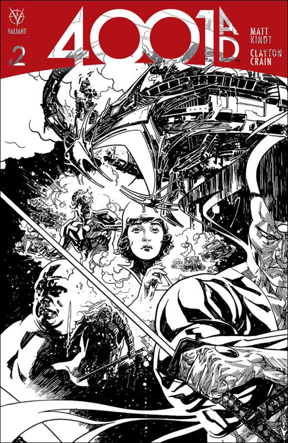 4001 A.D. issue 2-H Ryan Sook 1:100 Connecting B&W Cover
