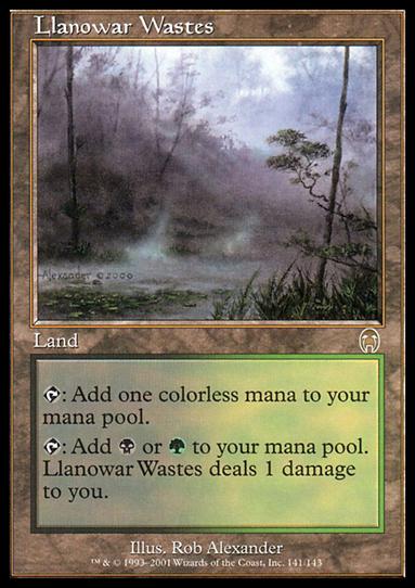 Magic the Gathering: Apocalypse (Base Set) card 141 Llanowar Wastes