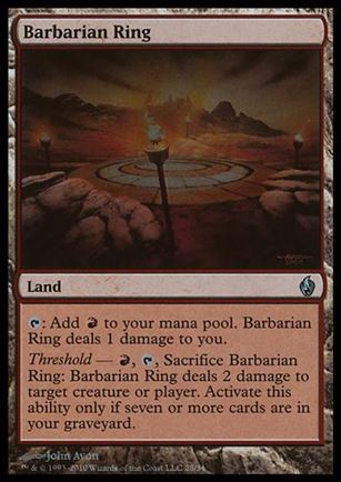 Magic the Gathering: Premium Deck Series: Fire & Lightning (Base Set) card 28 Barbarian Ring