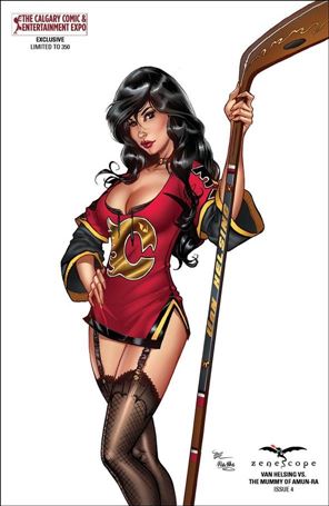 Van Helsing vs the Mummy of Amun-Ra issue 4-E Michael Dooney Calgary Comic Expo Cover 1/350
