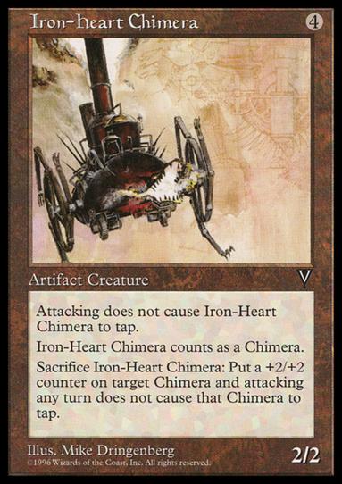 Magic the Gathering: Visions (Base Set) card 146 Iron-Heart Chimera