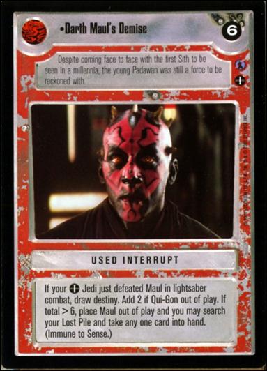 Star Wars: Reflections III (Base Set) card 177 Darth Maul's Demise