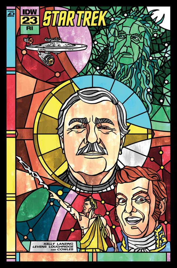 Star Trek (2022) issue 23-C J.J. Lendl Stained Glass Connecting 1:10 Cover