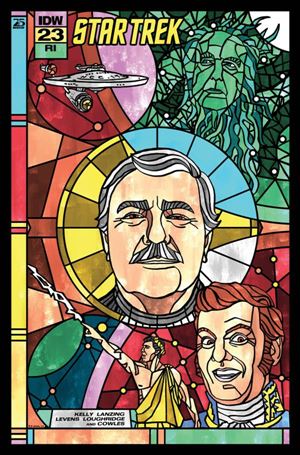 Star Trek (2022) issue 23-C J.J. Lendl Stained Glass Connecting 1:10 Cover