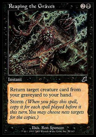 Magic the Gathering: Scourge (Base Set) card 72 Reaping the Graves
