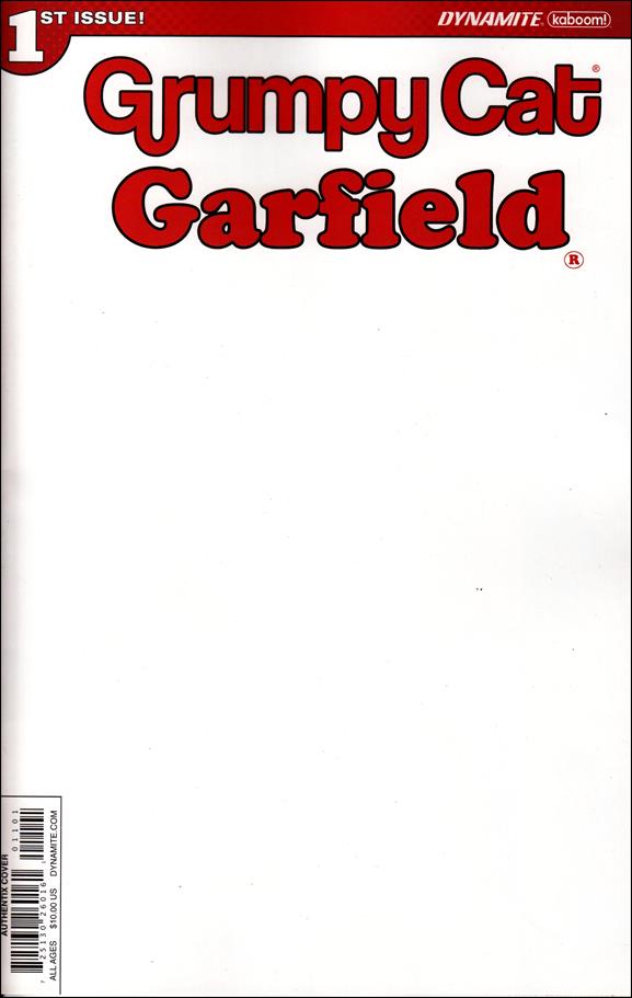 Grumpy Cat / Garfield issue 1-I Blank Authentix  Cover