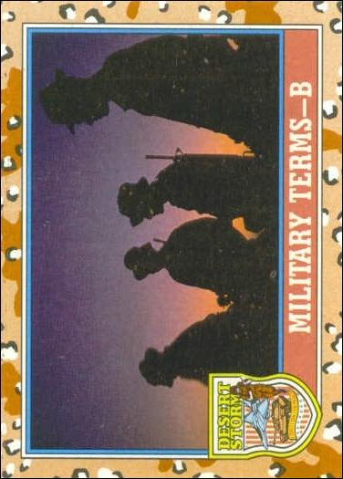 Desert Storm: Series 2 (Base Set) card 144 Military Terms - B