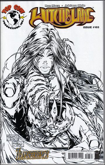 Witchblade (1995) issue 103-C Michael Turner Black & White Cover