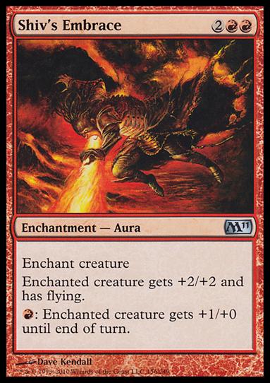 Magic the Gathering: 2011 Core Set (Base Set) card 156 Shiv's Embrace