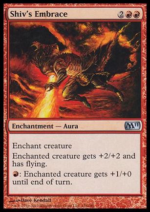 Magic the Gathering: 2011 Core Set (Base Set) card 156 Shiv's Embrace